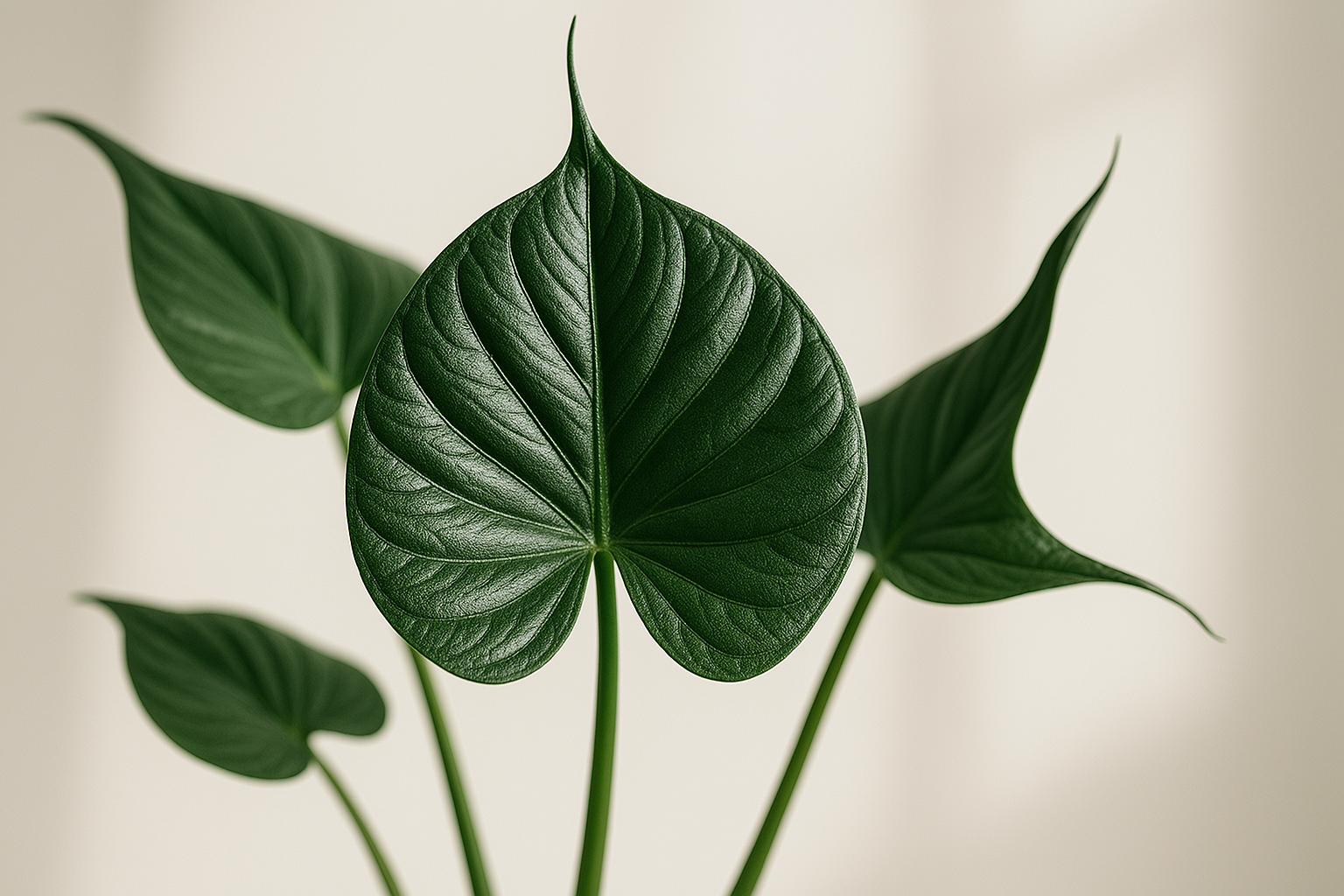 Close-up of a vibrant Alocasia Stingray plant showcasing its unique leaves, a result of good alocasia stingray care.